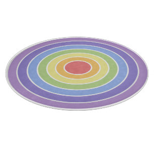 Planche À Découper Motif de couleurs arc-en-ciel colorées moderne