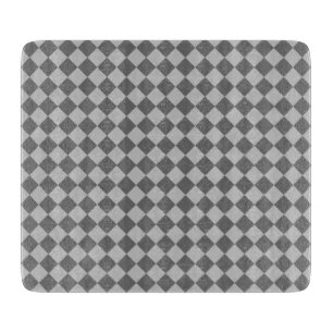 Planche À Découper Motif de diamant combiné gris par Shirley Taylor