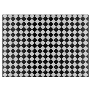 Planche À Découper Motif de diamants noir et blanc par Shirley Taylor