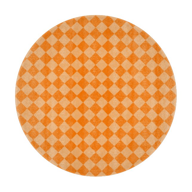 Planche À Découper Motif de diamants orange combiné par STaylor (Devant)