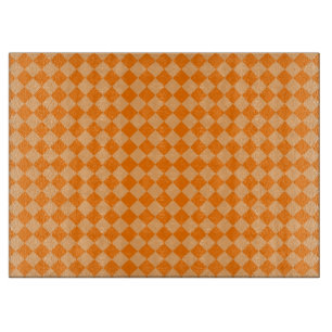 Planche À Découper Motif de diamants orange combiné par STaylor