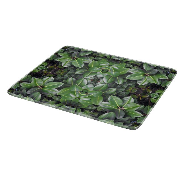 Planche À Découper Motif de feuille d'hévéa (Coin)