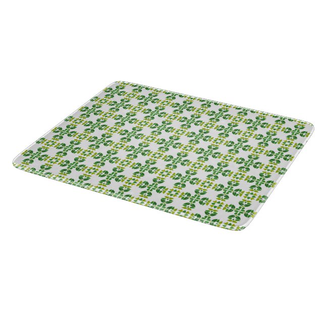 Planche À Découper Motif de feuille, motif de feuilles, feuilles vert (Coin)