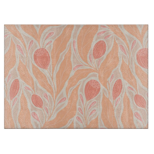 Planche À Découper Motif de fleurs (Devant)