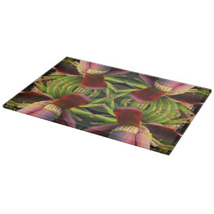 Planche À Découper Motif de fleurs bananes