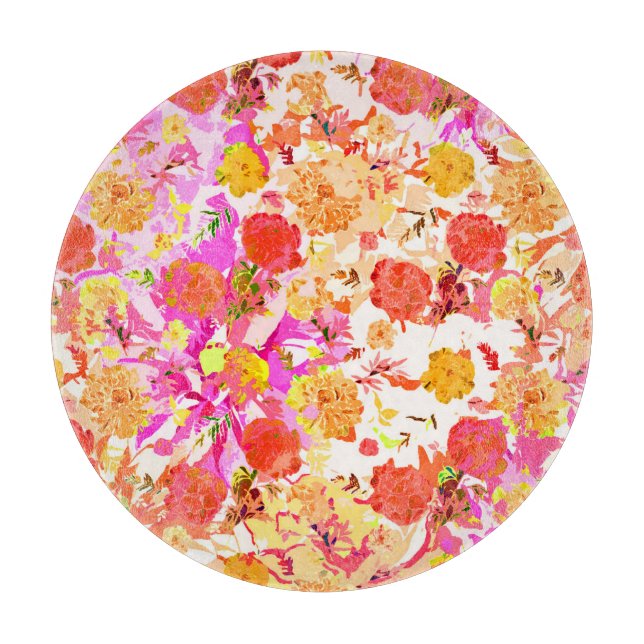 Planche À Découper Motif de fleurs mignonnes pour filles (Devant)