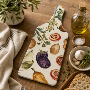 Planche À Découper Motif de fruits et légumes