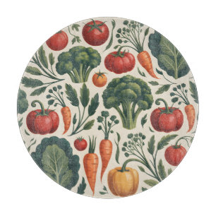 Planche À Découper Motif de jardin botanique végétal vintage