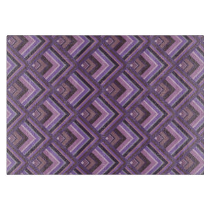 Planche À Découper Motif de l'échelle des bandes de mauve