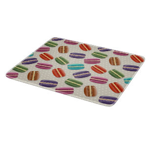 Planche À Découper Motif de macarons colorés
