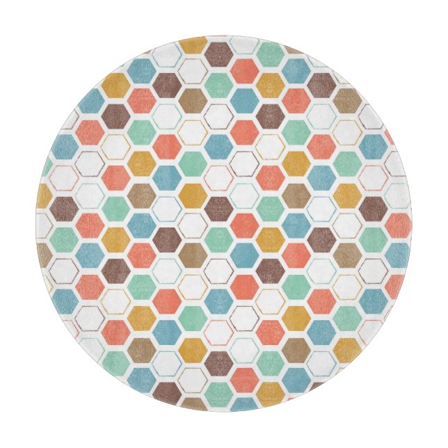 Planche À Découper Motif de module de ruche d'abeille (Devant)