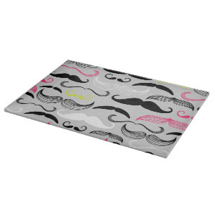 Planche À Découper Motif de moustache, rétro style