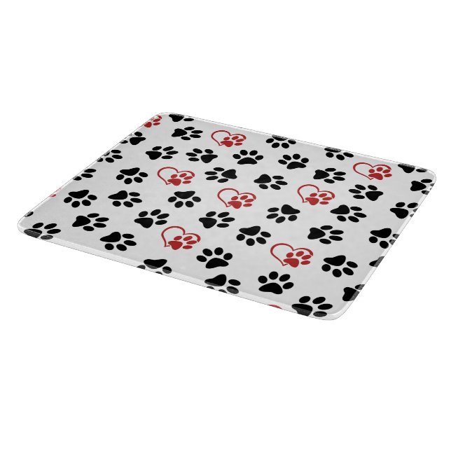 Planche À Découper Motif De Pâtes, Pâtes Noires, Pâtes Rouges, Coeurs (Coin)