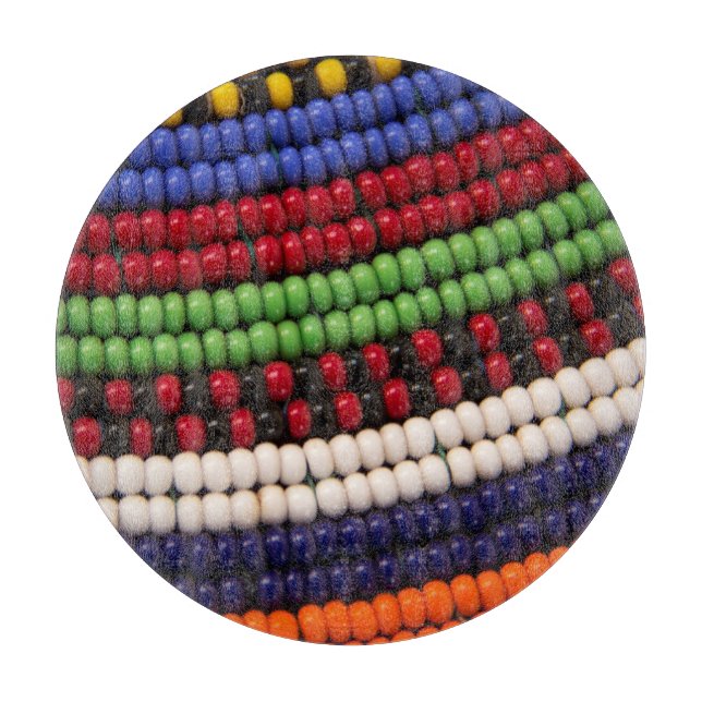 Planche À Découper Motif de perles tribales Massai (Devant)