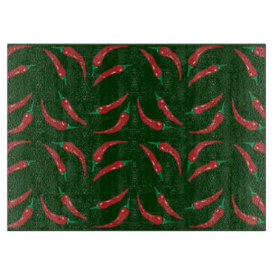 Planche À Découper motif de piments forts
