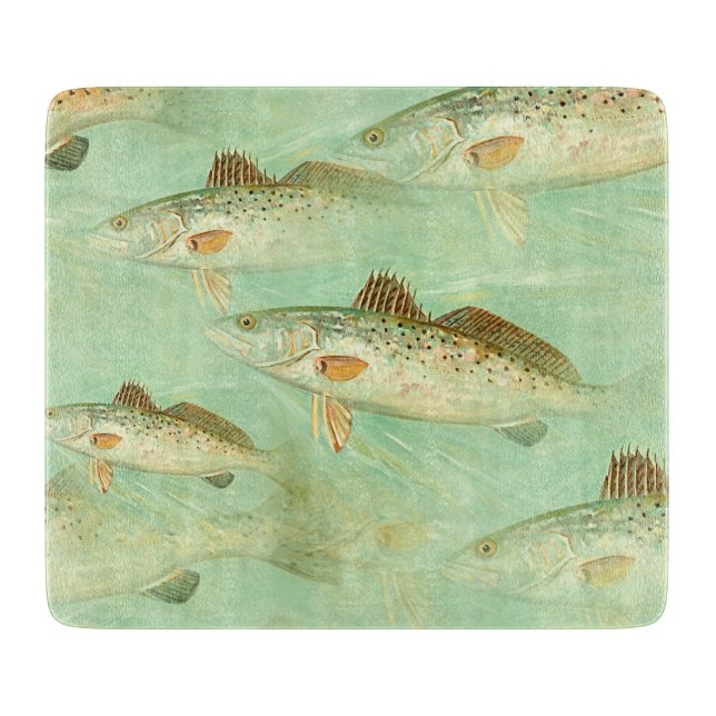 Planche À Découper Motif de poisson basse   (Devant)