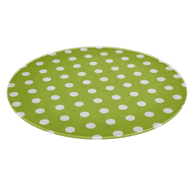 Planche À Découper Motif de ressort avec le pois blanc (Coin)