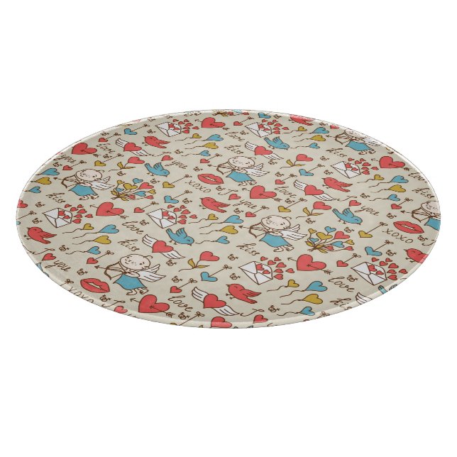 Planche À Découper Motif de Saint-Valentin avec le cupidon (Coin)