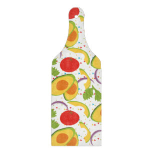 Planche À Découper Motif de salade d'avocat Fiesta