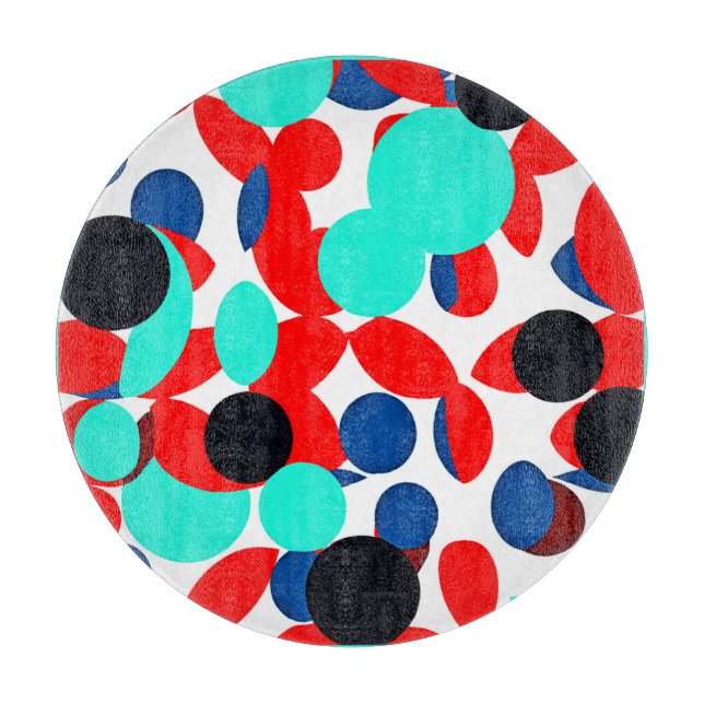 Planche À Découper Motif de style de lecture couleur dynamique (Devant)