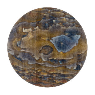 Planche À Découper Motif De Swirl Sur La Plaque De Jasper