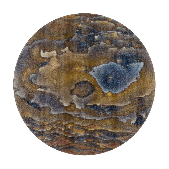 Planche À Découper Motif De Swirl Sur La Plaque De Jasper (Devant)