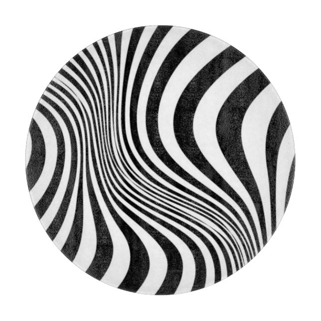 Planche À Découper Motif de texture d'impression de peau de zèbre (Devant)
