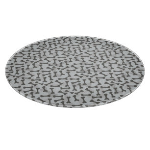 Planche À Découper Motif de texture d'os à fond gris