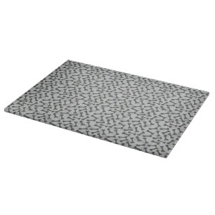 Planche À Découper Motif de texture d'os à fond gris