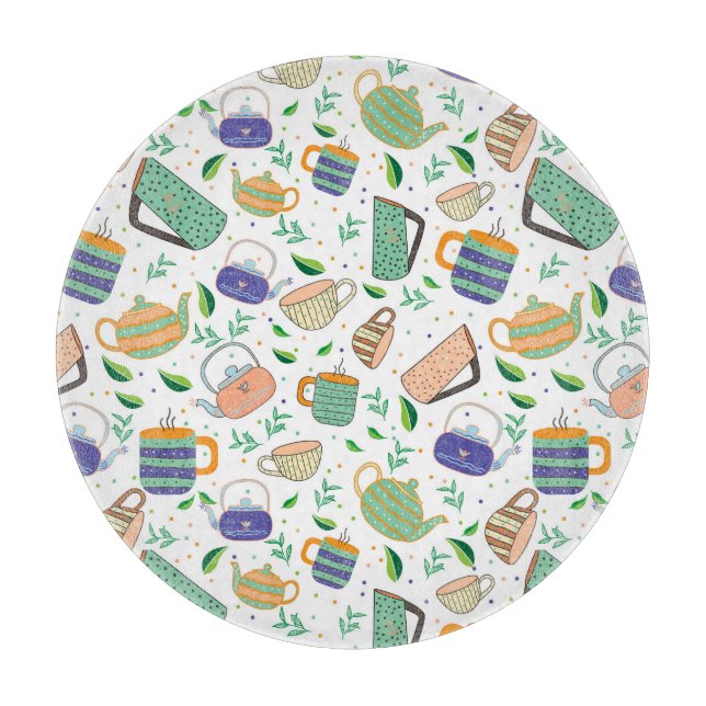 Planche À Découper motif de thé (Devant)