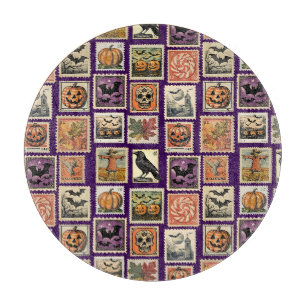 Planche À Découper Motif de timbre postal Halloween