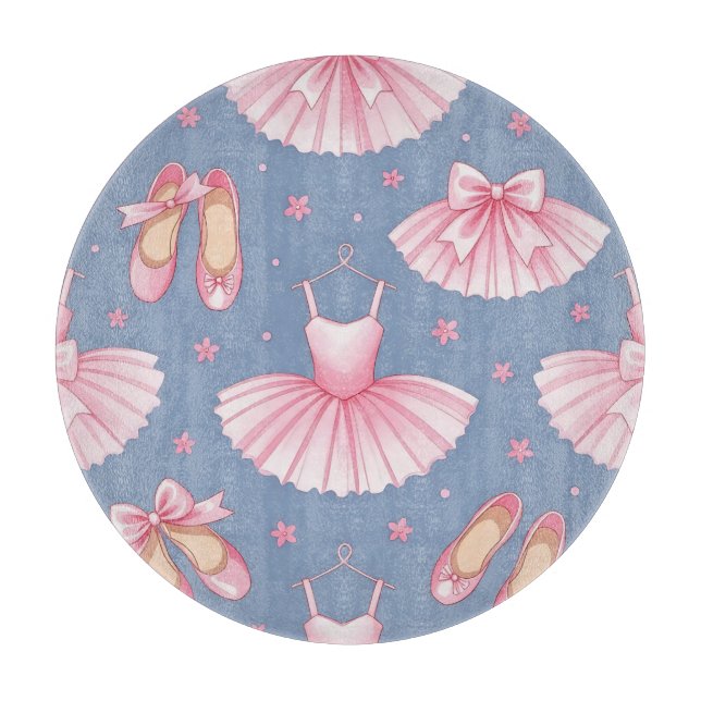 Planche À Découper Motif de tutu de ballet rose (Devant)