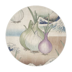 Planche À Découper Motif de vague de navet Ukiyo-e