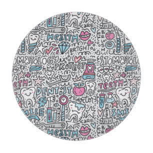 Planche À Découper Motif dentaire de bande dessinée