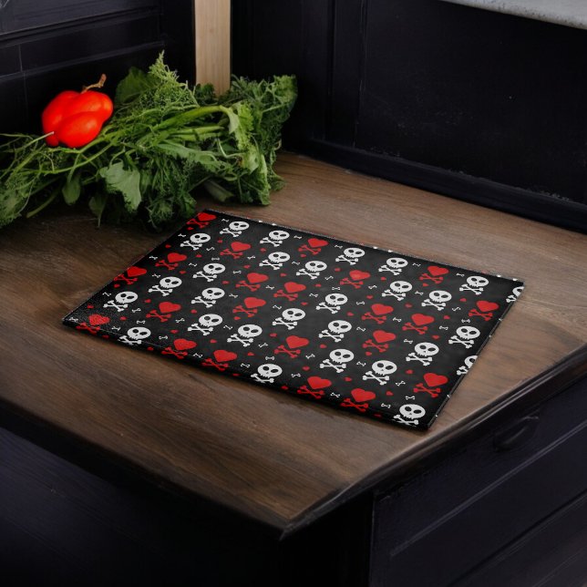 Planche À Découper Motif des crânes d'effroi (Chopping Board)