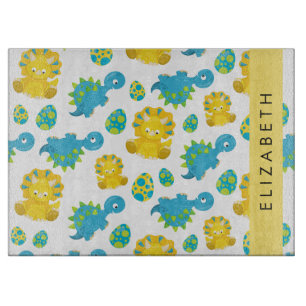 Planche À Découper Motif Des Dinosaures, Dinosaures Mignons, Votre No