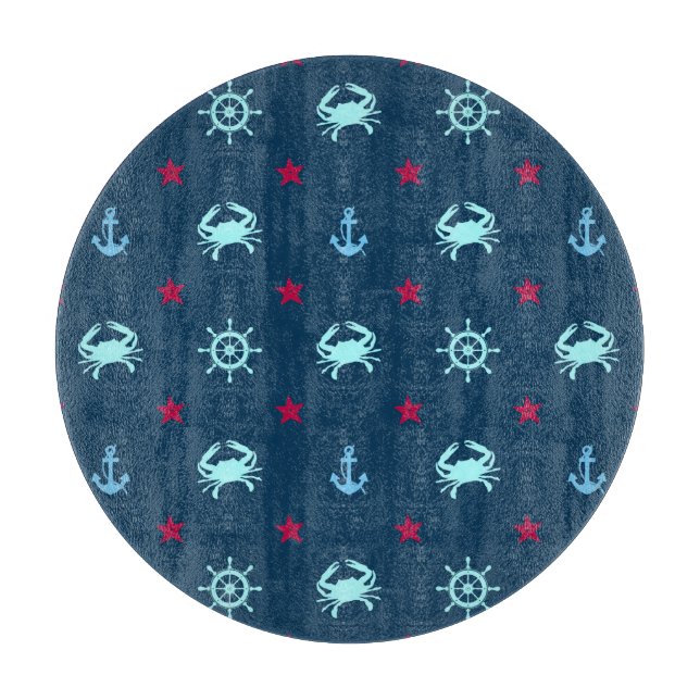 Planche À Découper Motif d'étoile nautique (Devant)