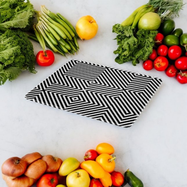 Planche À Découper motif d'illusion Carré 3d (Chopping Board)