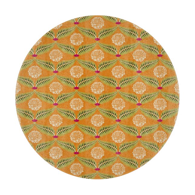 Planche À Découper Motif d'illustration traditionnel indien. (Devant)