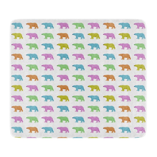 Planche À Découper Motif d'ours polaire (Devant)