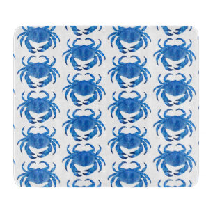 Planche À Découper Motif du Crabe Bleu
