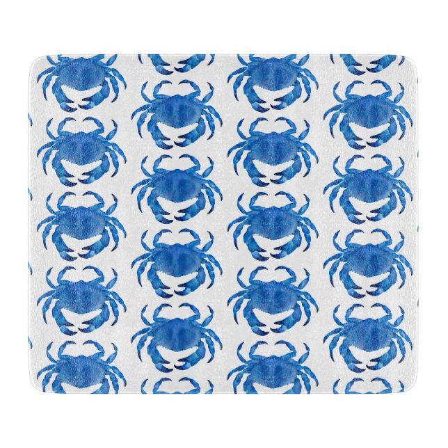 Planche À Découper Motif du Crabe Bleu (Devant)