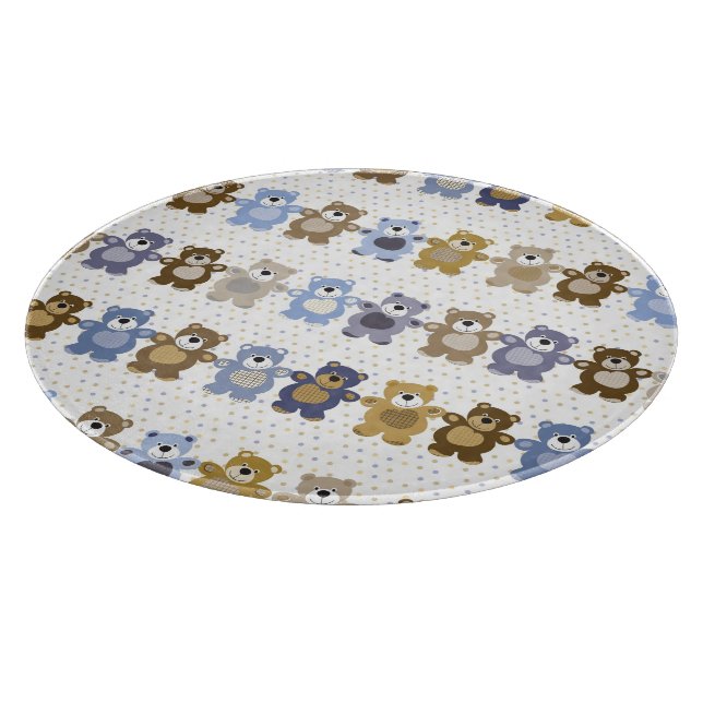 Planche À Découper motif d'un ours de nounours de jouet (Coin)