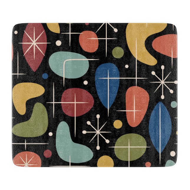 Planche À Découper Motif en forme d'étoile de style Mid Century Moder (Devant)