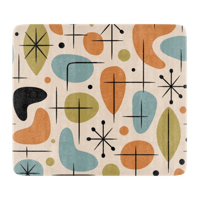 Planche À Découper Motif en forme d'étoile de style Mid Century Moder (Devant)