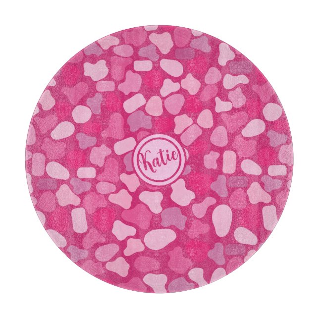 Planche À Découper Motif en pierre rose (Devant)