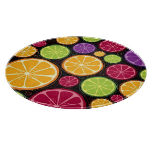 Planche À Découper Motif et arrière - plan oranges