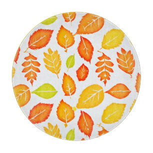 Planche À Découper Motif Feuille coloré