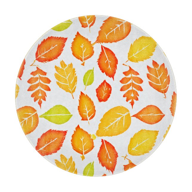 Planche À Découper Motif Feuille coloré (Devant)