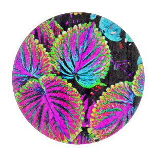 Planche À Découper Motif Feuille coloré